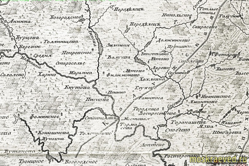 1766 План царствующего града Москвы, фрагм.