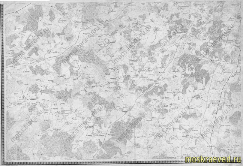 1878 Топографическая карта окрестностей Москвы. Военно-топографическое депо