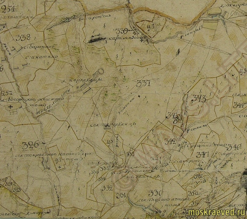 1778 Передельцы, Звенигородский уезд, лист 3-3