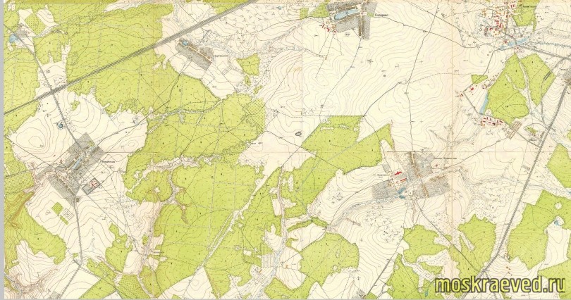 1952 План Москвы, фрагм. Николо-Хованское