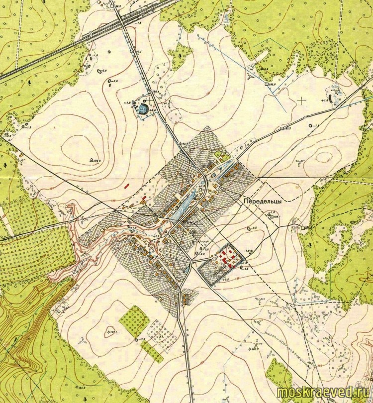 1952 План Москвы, фрагм. Передельцы